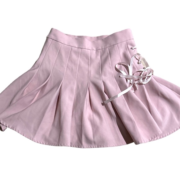 AVIGAL White Soft Pleated Side Tie 34